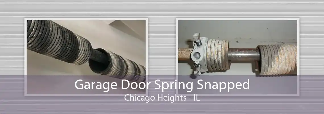 Garage Door Spring Snapped Chicago Heights - IL